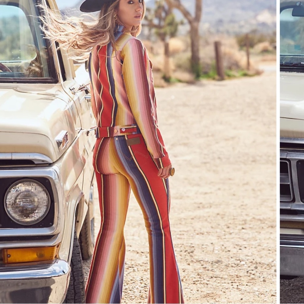 Wrangler x Lainey Wilson Rodeo Ben Stripe Bell Bottoms